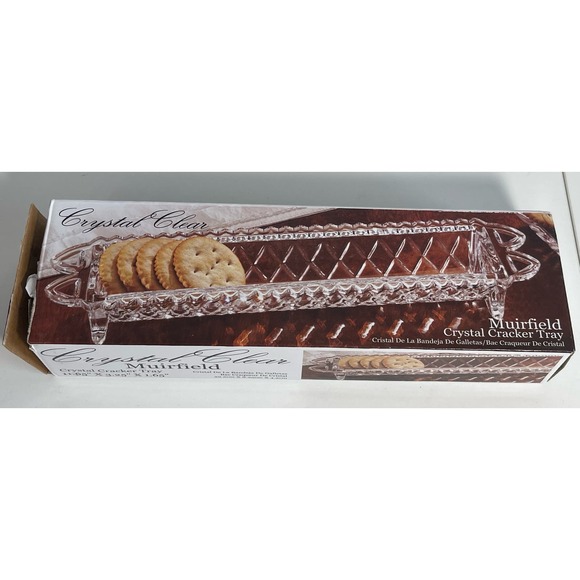 Crystal Clear Muirfield Crystal Cracker Tray New - Picture 2 of 7